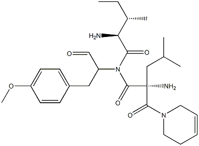 cyclo(methyltyrosyl-isoleucyl-pipecolyl-leucyl) Structure