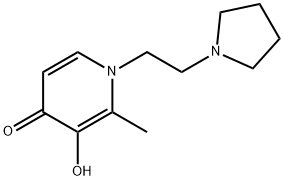 4(1H)-Pyridinone,3-hydroxy-2-methyl-1-[2-(1-pyrrolidinyl)ethyl]-(9CI) Structure