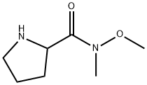 2-Pyrrolidinecarboxamide,N-methoxy-N-methyl-(9CI) Structure