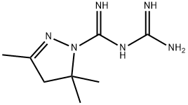 1H-Pyrazole-1-carboximidamide, N-(aminoiminomethyl)-4,5-dihydro-3,5,5- trimethyl- Structure