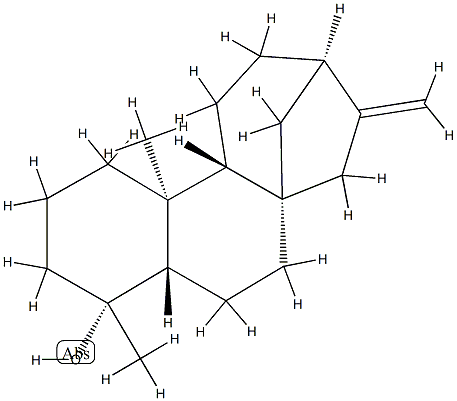 (4R)-19-Norkaur-16-en-4-ol Struktur