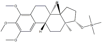 [[2,3,4-Trimethoxyestra-1,3,5(10)-trien-17β-yl]oxy]trimethylsilane 结构式