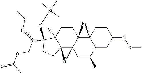 74299-02-8 21-Acetoxy-6α-methyl-17-[(trimethylsilyl)oxy]pregn-4-ene-3,20-dione bis(O-methyl oxime)