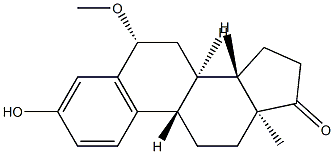 3-Hydroxy-6β-methoxyestra-1,3,5(10)-trien-17-one 结构式