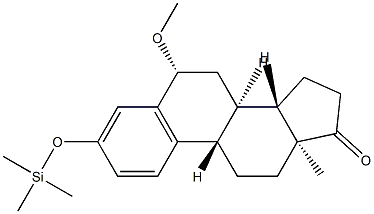 6β-Methoxy-3-[(trimethylsilyl)oxy]estra-1,3,5(10)-trien-17-one 结构式