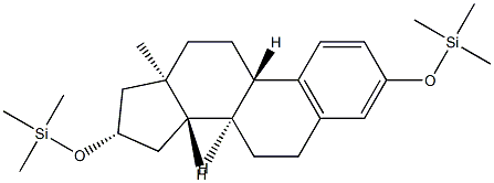 3,16β-ビス[(トリメチルシリル)オキシ]エストラ-1,3,5(10)-トリエン 化学構造式