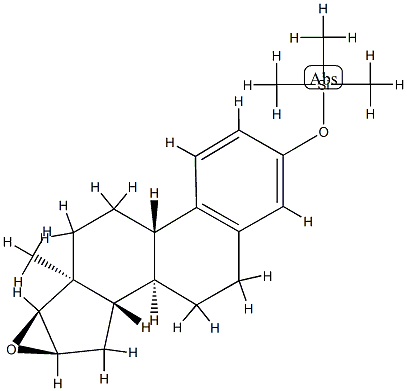 [[16α,17α-Epoxyestra-1,3,5(10)-trien-3-yl]oxy]trimethylsilane 结构式