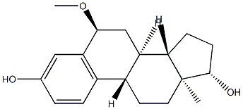 6α-Methoxy-17β-estradiol,74312-88-2,结构式