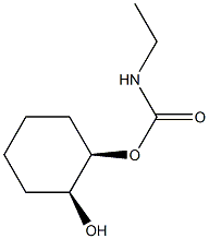 Carbamic acid, ethyl-, (1R,2S)-2-hydroxycyclohexyl ester, rel- (9CI) Structure