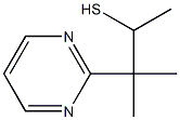 2-Pyrimidineethanethiol, -alpha-,-ba-,-ba--trimethyl- (9CI),74359-58-3,结构式