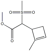 2-Methyl-α-(methylsulfonyl)-2-cyclobutene-1-acetic acid methyl ester|