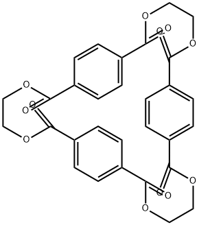 环三(乙二醇对苯二甲酸酯),7441-32-9,结构式