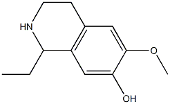 7-Isoquinolinol,1-ethyl-1,2,3,4-tetrahydro-6-methoxy-(9CI) 化学構造式