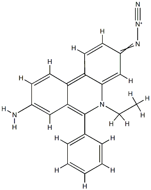 3-azidoethidium 化学構造式