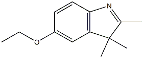 3H-Indole,5-ethoxy-2,3,3-trimethyl-(9CI) 化学構造式