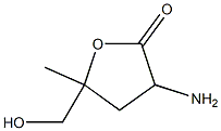 L-erythro-Pentonic acid, 2-amino-2,3-dideoxy-4-C-methyl-, gamma-lactone (9CI) 结构式