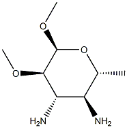 alpha-D-Glucopyranoside,methyl3,4-diamino-3,4,6-trideoxy-2-O-methyl-(9CI) 化学構造式