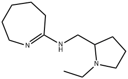 2H-Azepin-7-amine,N-[(1-ethyl-2-pyrrolidinyl)methyl]-3,4,5,6-tetrahydro-(9CI) Struktur