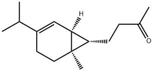 4-[(1S,6β,7β)-6-Methyl-3-isopropylbicyclo[4.1.0]hept-2-en-7-yl]-2-butanone Structure