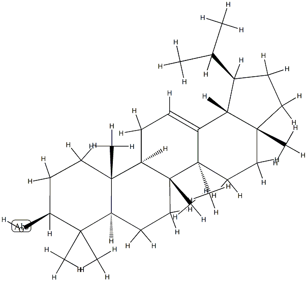 (18R,19R)-ルパ-12-エン-3β-オール 化学構造式