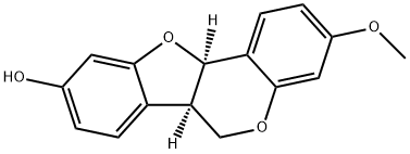 9-HYDROXY-3-METHOXYPTEROCARPIN Struktur