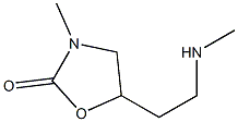 2-Oxazolidinone,3-methyl-5-[2-(methylamino)ethyl]-(9CI) 化学構造式