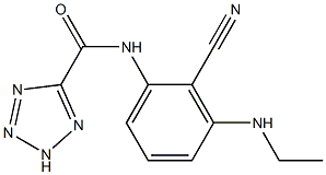 1H-Tetrazole-5-carboxamide,N-[2-cyano-3-(ethylamino)phenyl]-(9CI)|