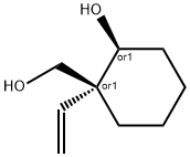 Cyclohexanemethanol, 1-ethenyl-2-hydroxy-, (1R,2S)-rel- (9CI) 化学構造式