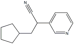 3-Pyridineacetonitrile,-alpha--(cyclopentylmethyl)-(9CI) Structure