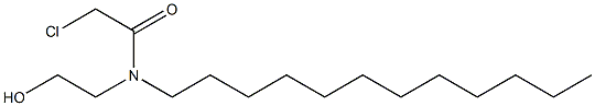 Acetamide, 2-chloro-N-dodecyl-N- (2-hydroxyethyl)- Structure