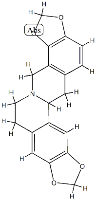四氢黄连碱, 7461-02-1, 结构式