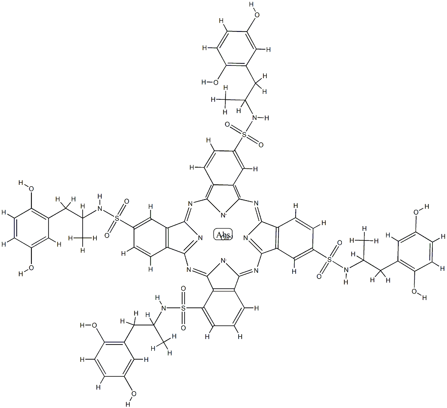 C-12 (copper phthalocyanine derivative),74610-56-3,结构式