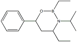 2,4-Diethyltetrahydro-3-(1-methylethyl)-6-phenyl-2H-1,3,2-oxazaborine|