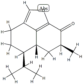 3,4,5,5aα,6,7-Hexahydro-7α-methyl-5α-isopropyl-8H-naphtho[1,8-bc]furan-8-one|