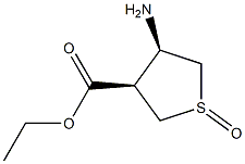 3-Thiophenecarboxylicacid,4-aminotetrahydro-,ethylester,1-oxide,(3alpha,4alpha)- Struktur