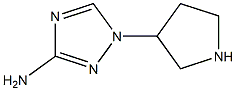 1H-1,2,4-Triazol-3-amine,1-(3-pyrrolidinyl)-(9CI) 化学構造式