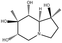 1,6,7,8-Indolizinetetrol, octahydro-1,7-dimethyl-, [1S-(1alpha,6ba,7alpha,8ba,8aba)]- (9CI) 结构式