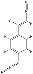 4-azido-alpha-diazoacetophenone 结构式