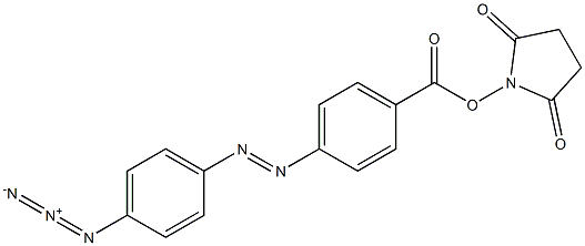 4'-azidoazobenzene-4-oxysuccinimide ester 结构式