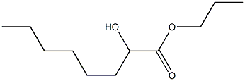 オクタン酸2-ヒドロキシプロピル 化学構造式