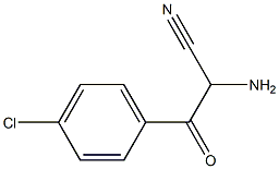 Benzenepropanenitrile,  -alpha--amino-4-chloro--bta--oxo- Structure