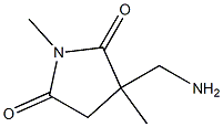 2,5-Pyrrolidinedione,3-(aminomethyl)-1,3-dimethyl-(9CI) Structure