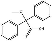 2-methoxy-2,2-diphenylacetic acid 化学構造式