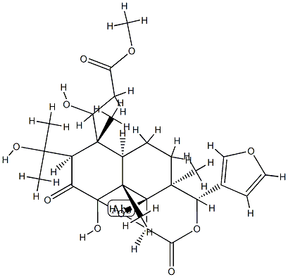 7-Deoxo-1,2-dihydro-1,7-dihydroxy-6-oxoobacunoic acid methyl ester 结构式