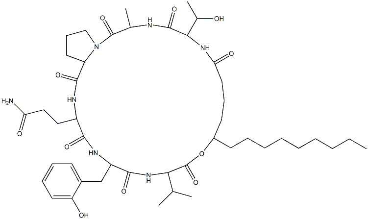 抗生素 A43F, 74758-64-8, 结构式