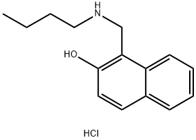 2-Naphthalenol,1-[(butylamino)methyl]-, hydrochloride (1:1) Structure
