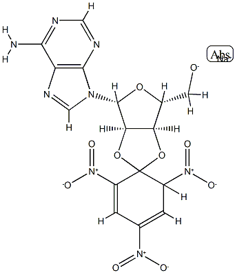 (2',3')O-(2,4,6-trinitrocyclohexadienylidine)adenosine Struktur