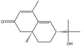 (6R)-6,7,8,8a-Tetrahydro-6-(1-hydroxy-1-methylethyl)-4,8aα-dimethylnaphthalen-2(1H)-one,74799-42-1,结构式