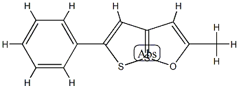 2-Methyl-5-phenyl[1,2]dithiolo[1,5-b][1,2]oxathiole-7-SIV Struktur