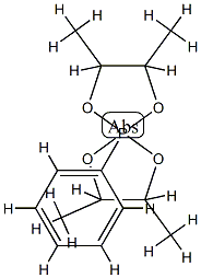 2,3,7,8-テトラメチル-5-フェニル-1,4,6,9-テトラオキサ-5-ホスファ(V)スピロ[4.4]ノナン 化学構造式